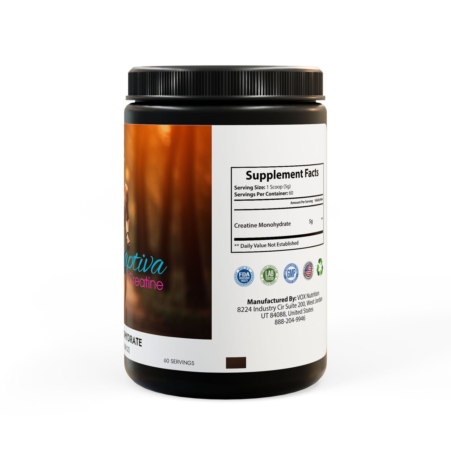 Captiva Creatine Monohydrate Supplement (300g, 10.58oz)